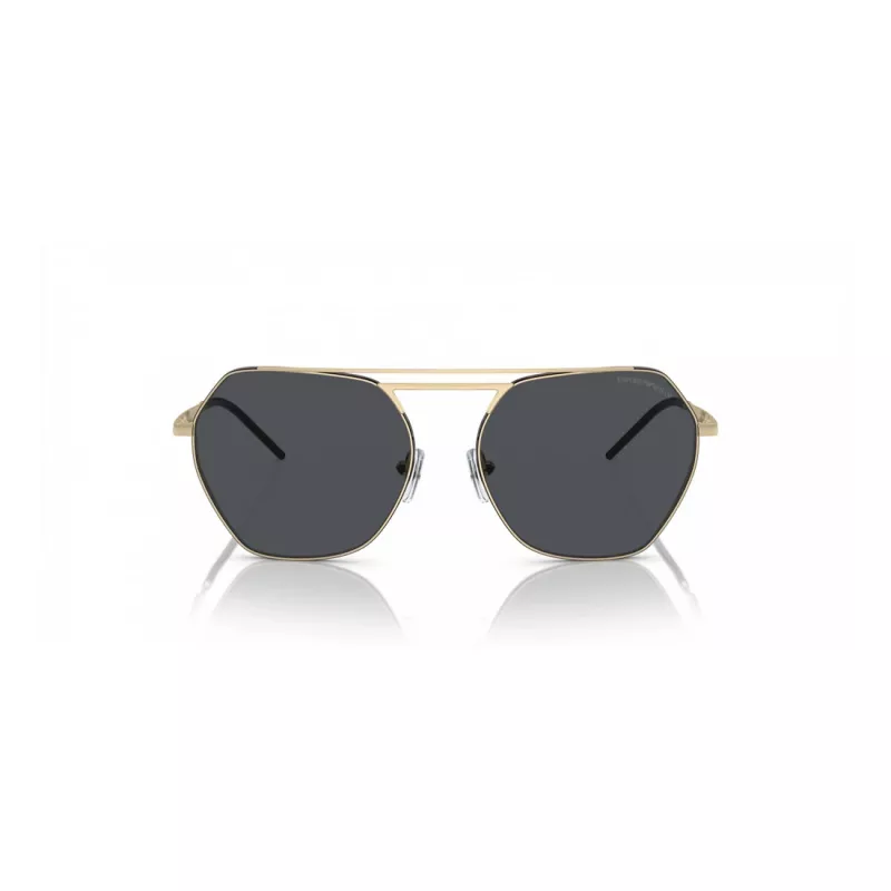EMPORIO ARMANI EA2148-301387 Vyriški akiniai nuo saulės, matinis juodas rėmelis, tamsiai pilki lęšiai, 56 mm