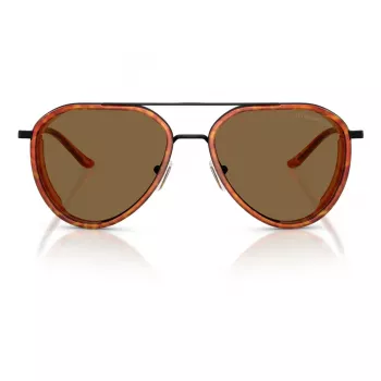 EMPORIO ARMANI EA2163-3001OR Vyriški akiniai nuo saulės - Blizgantis juodas rėmelis, tamsiai pilki lęšiai, 56 mm