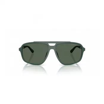 EMPORIO ARMANI EA4236U619071 Vyriški akiniai nuo saulės - Matinė juoda pilotinio stiliaus kvadratinė forma, tamsiai pilki lęšiai, 59 mm