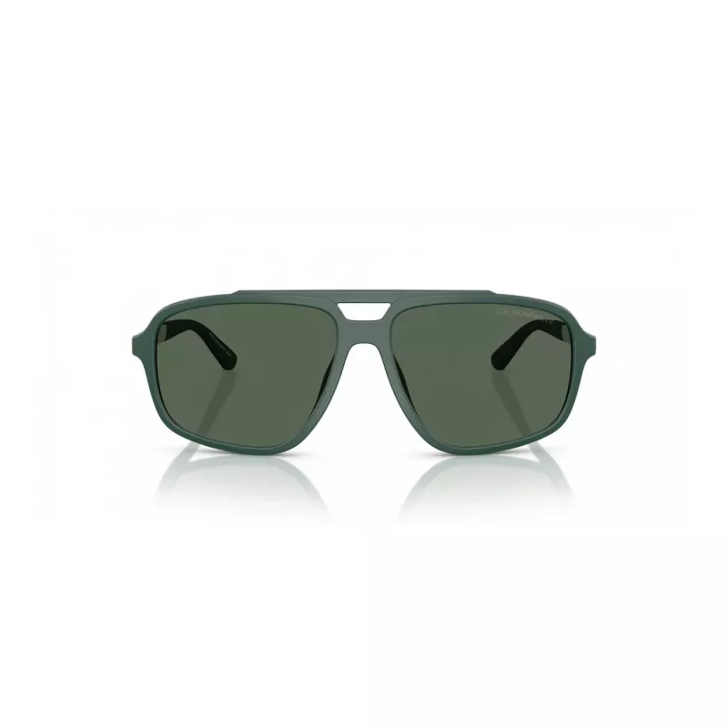 EMPORIO ARMANI EA4236U619071 Vyriški akiniai nuo saulės - Matinė juoda pilotinio stiliaus kvadratinė forma, tamsiai pilki lęšiai, 59 mm