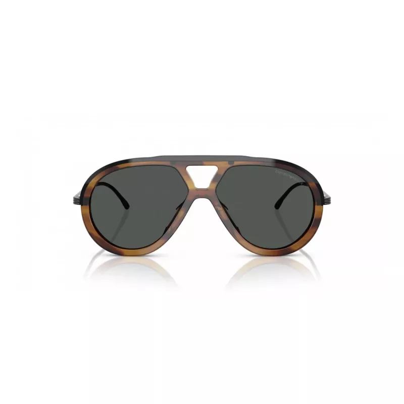 EMPORIO ARMANI EA4242U 621287 Vyriški akiniai nuo saulės Matiniai juodi pilki 56mm