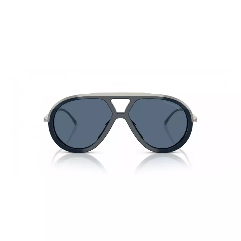 EMPORIO ARMANI EA4242U621380 Vyriški akiniai nuo saulės - Matinis juodas rėmelis, pilki gradientiniai lęšiai, 56 mm
