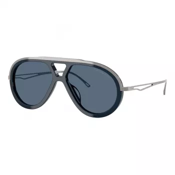 EMPORIO ARMANI EA4242U621380 Vyriški akiniai nuo saulės - Matinis juodas rėmelis, pilki gradientiniai lęšiai, 56 mm