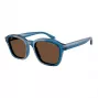 EMPORIO ARMANI EA4245U624787 Vyriški akiniai nuo saulės Matinė juoda Tamsiai pilka 54mm