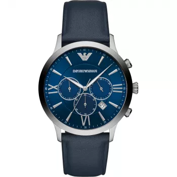 Emporio Armani vyrų laikrodis Luigi Chronograph su nerūdijančio plieno tinkleliu AR11226