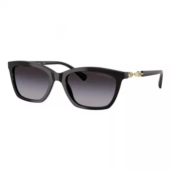 EMPORIO ARMANI Moteriški akiniai nuo saulės EA4238F50178G - Juodas acetatinis rėmelis, pilki gradientiniai lęšiai 54mm
