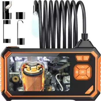 Endoskopinė kamera su ekranu Bigstren 4.3 inch IPS LCD 1080P 8mm zondas 5m kabelis IP67 2600mAh