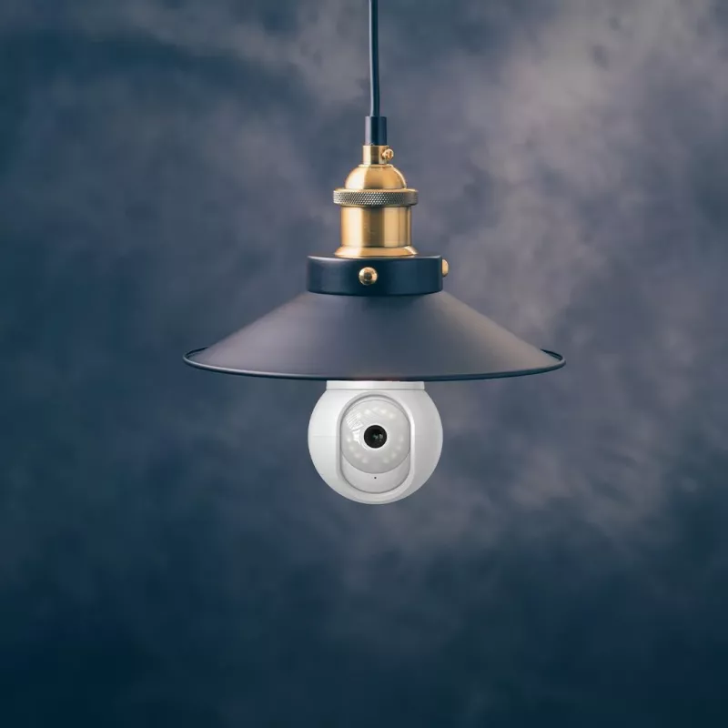 ENGO Controls ECAM-E27 išmanioji „Wi-Fi“ kamera E27 lempai, 4MP