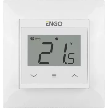 ENGO E55-W Skaitmeninis kambario termostatas grindiniam šildymui, baltas
