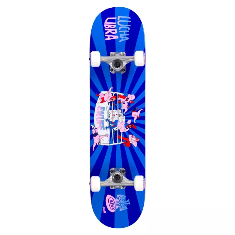 Enuff Lucha Libre 7.75 Complete Skateboard Blue-Pink