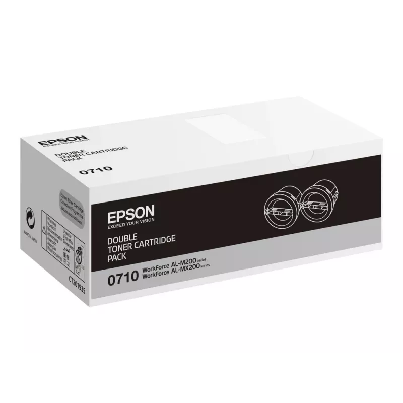 Epson 0710 - 2 vnt. pakuotė - didelės talpos - juoda