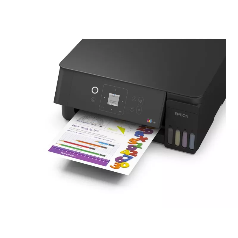 Epson EcoTank ET-2922 Spalvotas Rašalinis Daugiafunkcis Spausdintuvas - A4/Legal - Spausdinimas, Kopijavimas, Skenavimas - Wi-Fi, USB - Juodas