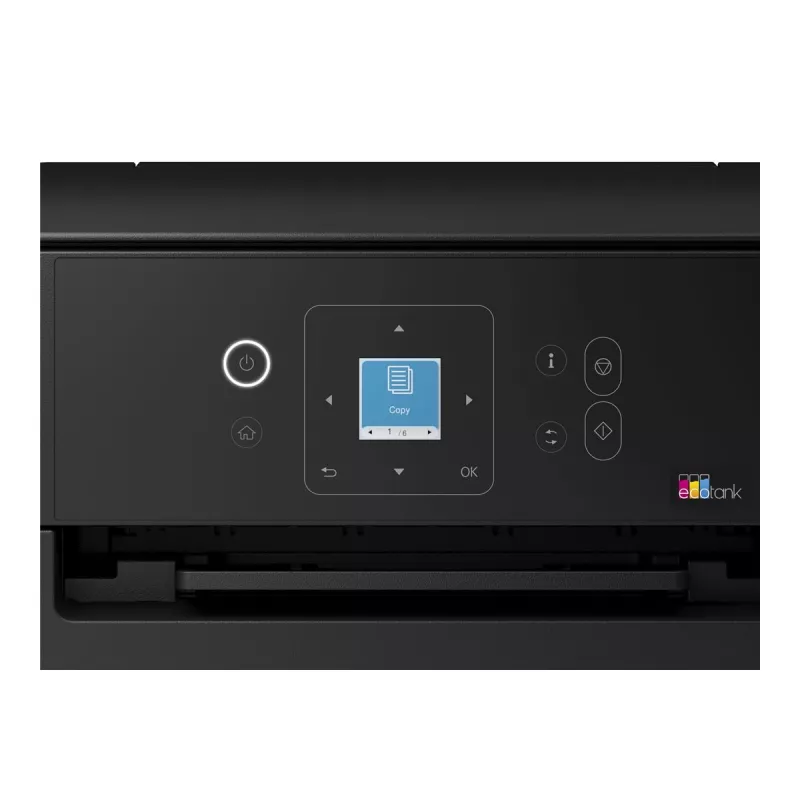 Epson EcoTank ET-2922 Spalvotas Rašalinis Daugiafunkcis Spausdintuvas - A4/Legal - Spausdinimas, Kopijavimas, Skenavimas - Wi-Fi, USB - Juodas