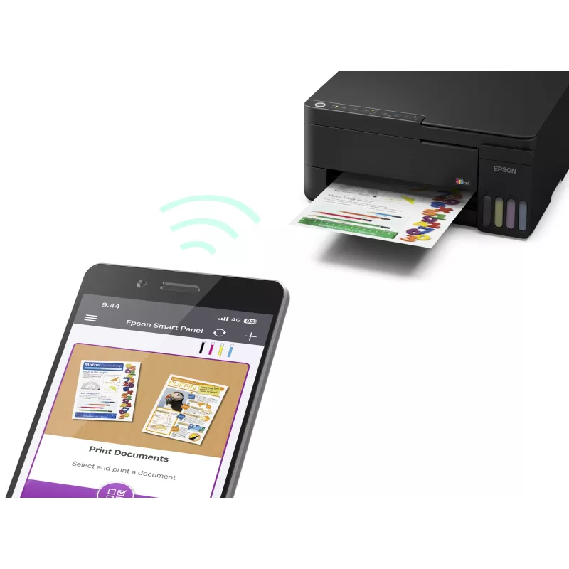 Epson EcoTank L3352 A4 Wi-Fi spalvotas daugiafunkcis rašalinis spausdintuvas su papildomais rašalo bakeliais (C11CL62426)