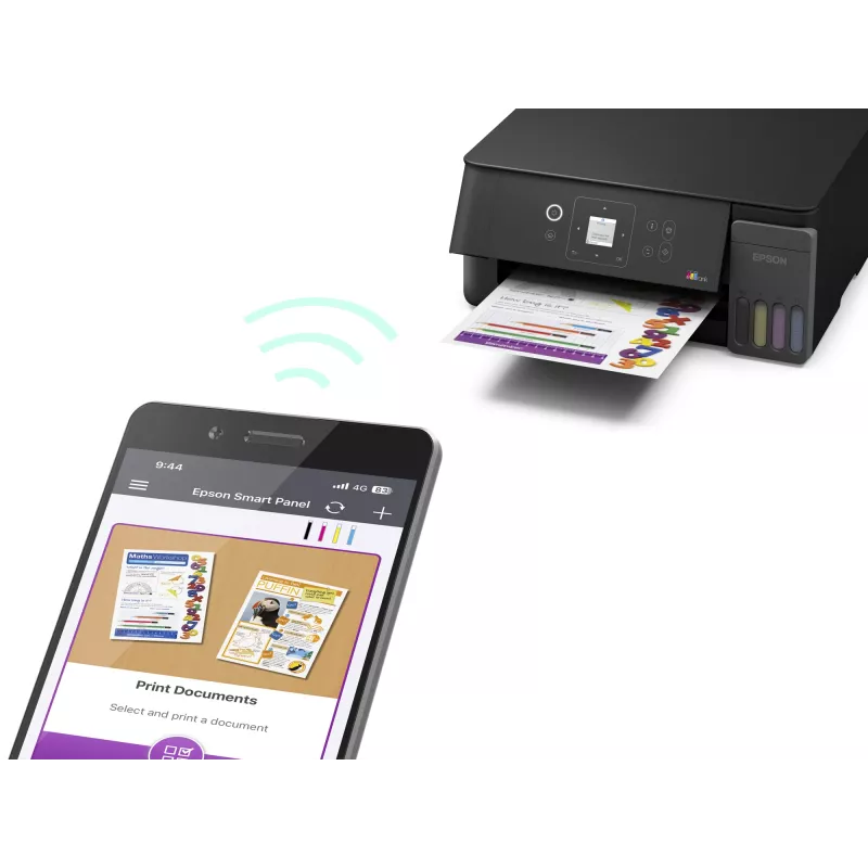 Epson EcoTank L3360 rašalinis daugiafunkcis spausdintuvas (A4, Wi-Fi, juodas)