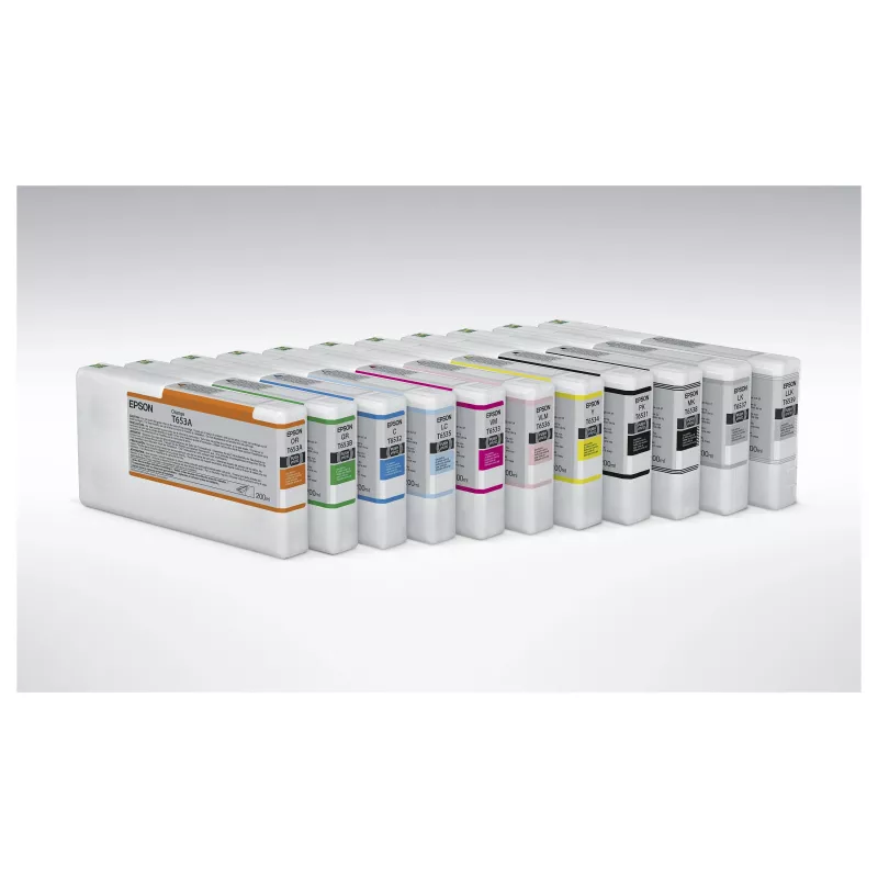 Epson T653400 geltonų dažų kasetė (200 ml, pigmentiniai, UltraChrome HDR) skirta Stylus Pro 4900/7890/7900/9890/9900