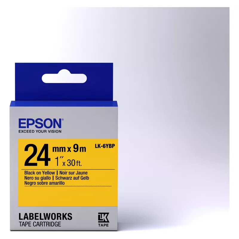 EPSON TAPE LK-6YBP PASTEL BLK-/YELL