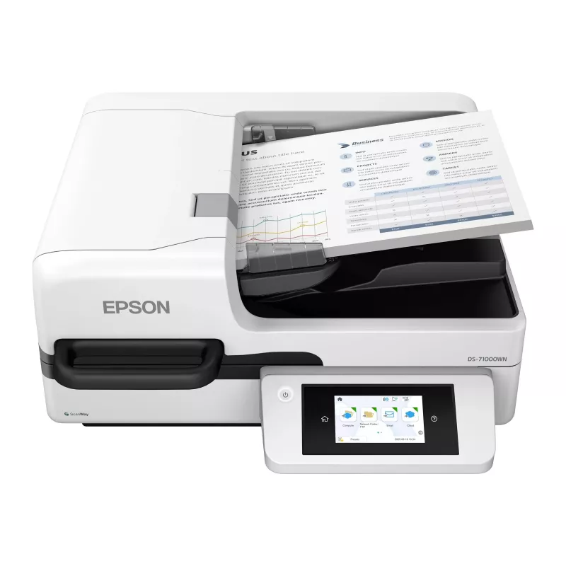 Epson WorkForce DS-71000WN A3 dokumentų skaitytuvas, dvipusis, 600x600 dpi, 70 ppm, ADF 150 lapų
