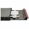 Equip 12-Port Fiber Optic Splice Box, SC Duplex, OM4, 1U, Equipped, Black