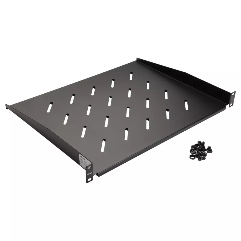 Equip 19 colių fiksuota lentyna 1U 350 mm juoda serverių stovams