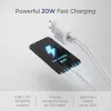 Equip 2 prievadų USB-C PD3.0/USB-A GaN sieninis įkroviklis 20W baltas