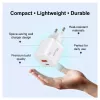 Equip 245526 2 prievadų USB-C PD3.0 / USB-A GaN 20W sieninis įkroviklis, baltas