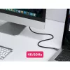 EQUIP 578203 USB-C į USB-C aktyvus optinis kabelis 7,5 m 4K@60Hz 10Gbps PD 60W juodas