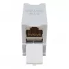 Equip Cat6A ekranuota Keystone mova 1xRJ45 DIN bėgelis pilka