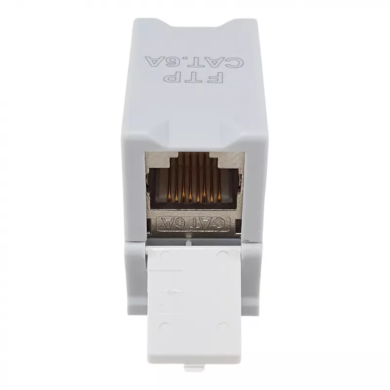 Equip Cat6A ekranuota Keystone mova 1xRJ45 DIN bėgelis pilka