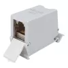 Equip Cat6A ekranuota Keystone mova 1xRJ45 DIN bėgelis pilka