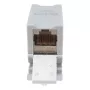 Equip Cat6A ekranuota Keystone mova 1xRJ45 DIN bėgelis pilka