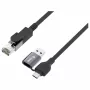Equip Gigabit USB-C / USB-A į RJ45 Ethernet adapteris - juodas