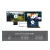 EQUIP USB-C 4-in-1 dvigubas HDMI adapteris su 100W PD, 4K MST, aliuminis