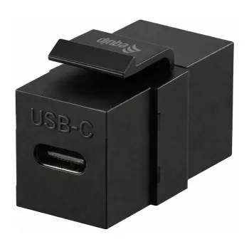 Equip USB-C Keystone mova, USB 3.2 Gen 2, USB-C moteriška į moterišką, juoda