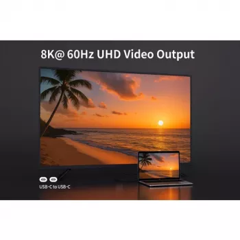 EQUIP USB-C į C aktyvus optinis kabelis 7,5 m 8K 60Hz PD 60W 10Gbps juodas