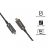 EQUIP USB-C į C aktyvus optinis kabelis 7,5 m 8K 60Hz PD 60W 10Gbps juodas