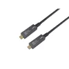 EQUIP USB-C į C aktyvus optinis kabelis 7,5 m 8K 60Hz PD 60W 10Gbps juodas