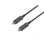EQUIP USB-C į C aktyvus optinis kabelis 7,5 m 8K 60Hz PD 60W 10Gbps juodas