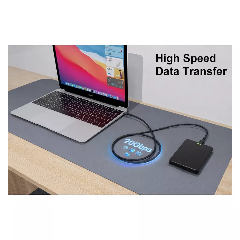 EQUIP USB-C į USB-C + HDMI adapteris su 100W PD, 4K/60Hz, aliuminio