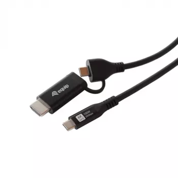 Equip USB-C į USB-C + HDMI adapteris su 100W Power Delivery, 4K 60Hz, aliuminio