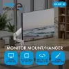 ERGO OFFICE ER-691 W dujinis spyruoklinis monitoriaus laikiklis ant stalo, 17-32 inch monitoriams iki 10 kg, matinė balta