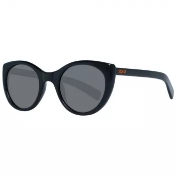 ERMENEGILDO ZEGNA AKINIAI NUO SAULĖS ZC0009-01A50 Unisex 50/23/145 mm Juodas acetatas Pilki lęšiai UV400