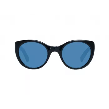 ERMENEGILDO ZEGNA Unisex akiniai nuo saulės ZC0009-01V50 - Juodas acetatinis rėmelis, pilki lęšiai 50/23/145 mm