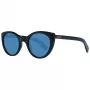 ERMENEGILDO ZEGNA Unisex akiniai nuo saulės ZC0009-01V50 - Juodas acetatinis rėmelis, pilki lęšiai 50/23/145 mm