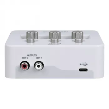 ESI Neva Uno – USB-C garso sąsaja, 24 bitų / 192 kHz, 2 įėjimai / 2 išėjimai, XLR/TRS kombinuota, +48 V, tiesioginis monitoringas