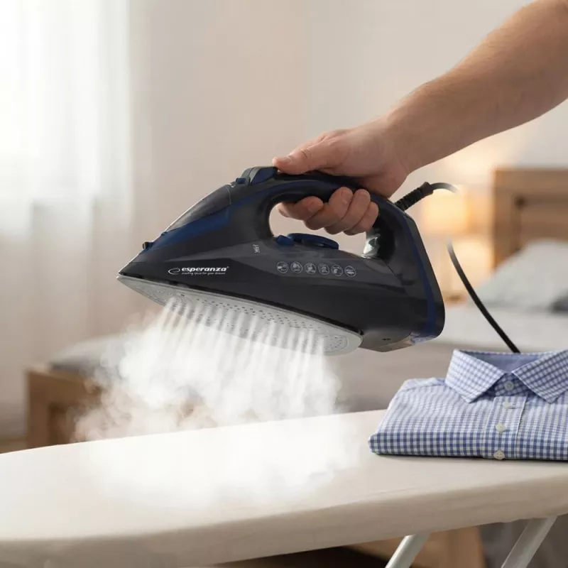 Esperanza EHI012 2600W keraminis padas garų lygintuvas, juodas