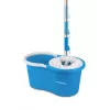 Esperanza EHS005 Rotacinė šluostų sistema su išgręžimo mechanizmu, teleskopine rankena, 6L kibiru, 2 mikropluošto galvutėmis, Green/Grey