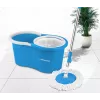 Esperanza EHS005 Rotacinė šluostų sistema su išgręžimo mechanizmu, teleskopine rankena, 6L kibiru, 2 mikropluošto galvutėmis, Green/Grey