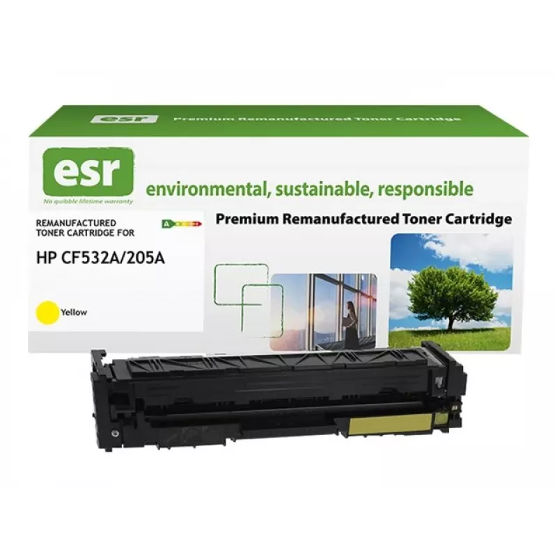 ESR Perdirbtas Tonerio Kasetė, Suderinama su HP CF532A Geltona, 1 600 Puslapių