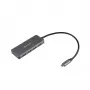 ESTUFF ES623007 USB-C įkrovimo šakotuvas 165W GaN 4 prievadų Power Delivery Space Gray